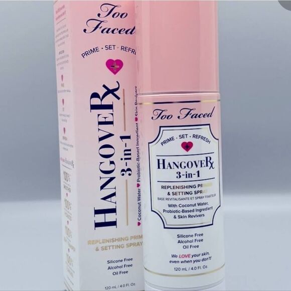 Too Faced Hangover 3-In-1 Replenishing Primer &  Setting Spray - Picture 5 of 6